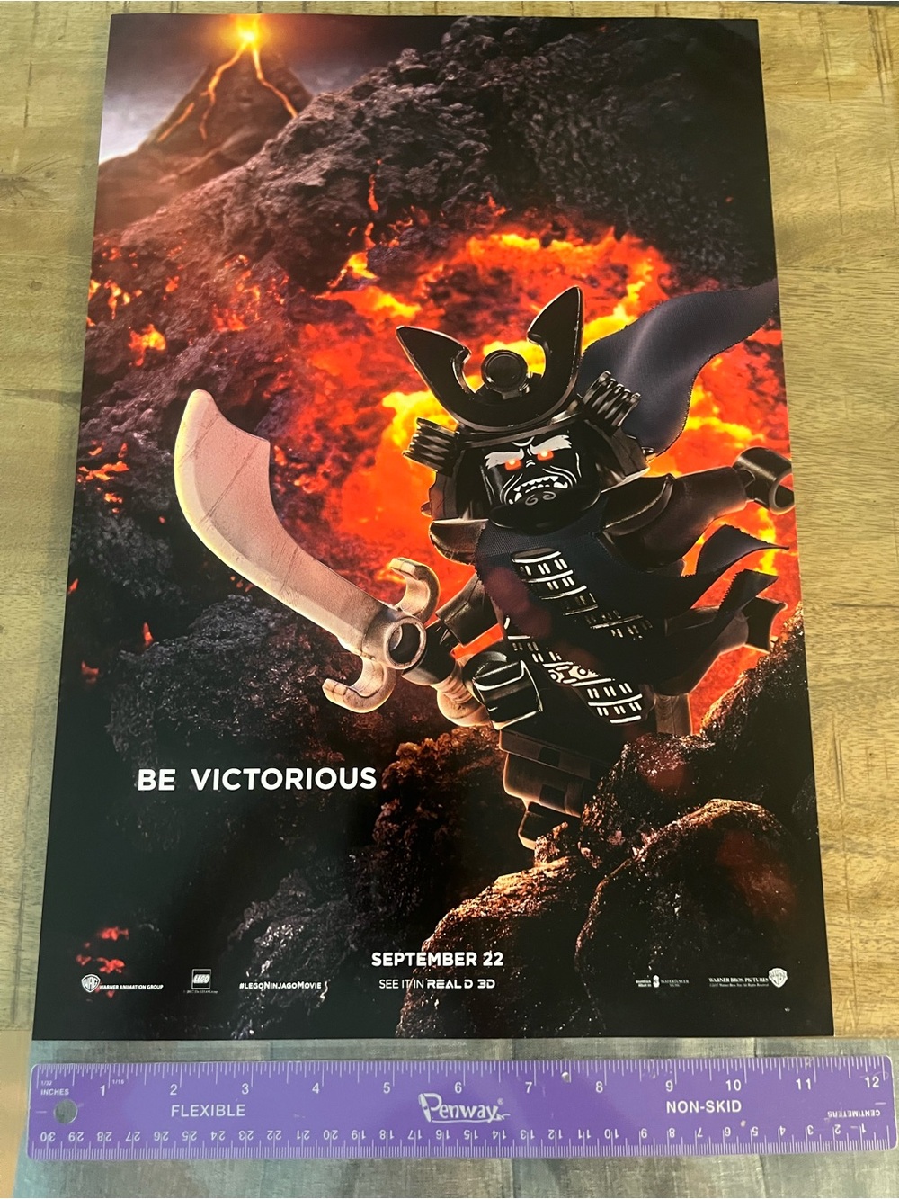 2017 LEGO Ninjago 'Be Victorious' Poster - Black & Orange